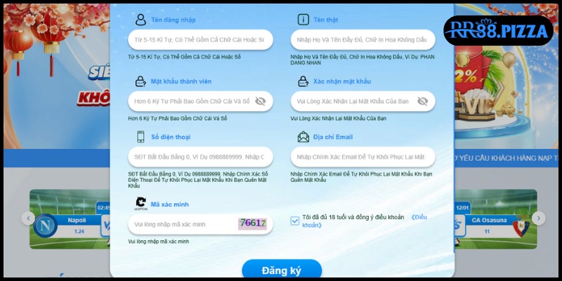 điều khoản điều kiện đăng ký