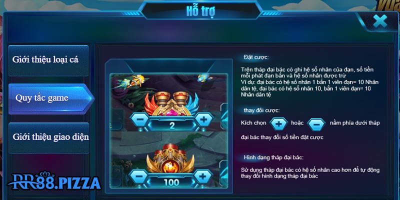 Các tính năng có trong Vua Bắn Cá